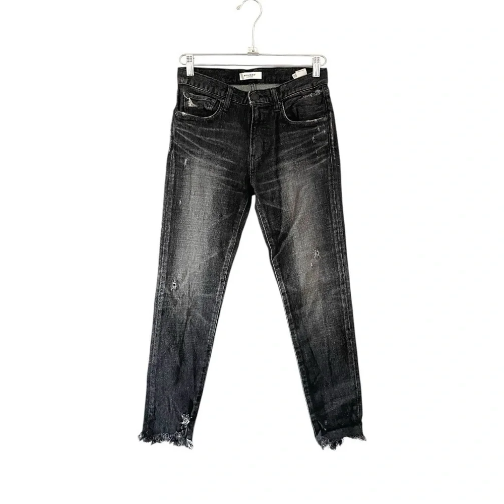 Moussy Vintage Checotah Distressed Skinny Jeans in Black Size 26 - Picture 2 of 13